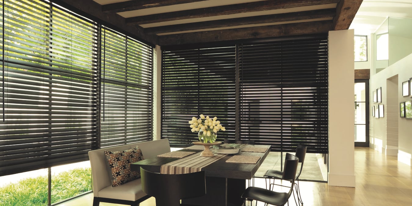Blinds in a kitchen